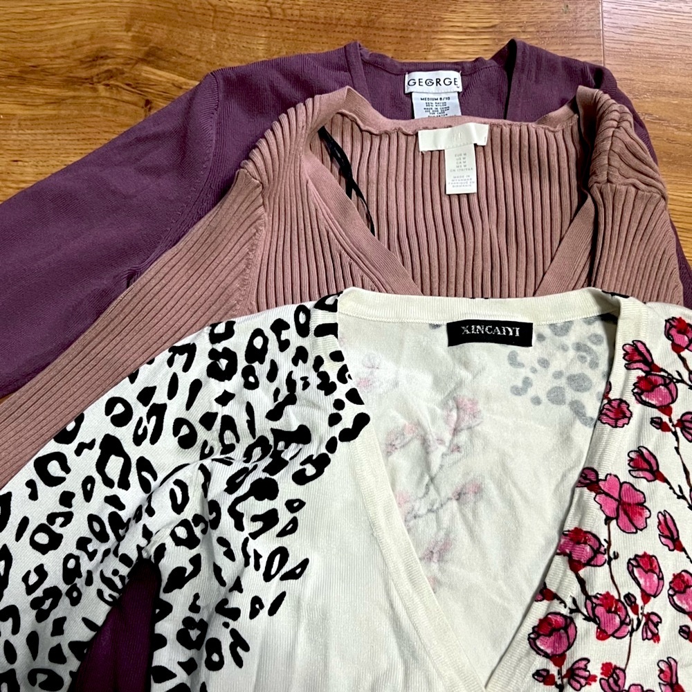 Bundle of 3 Women’s Cardigans – Size Medium – $35 for All